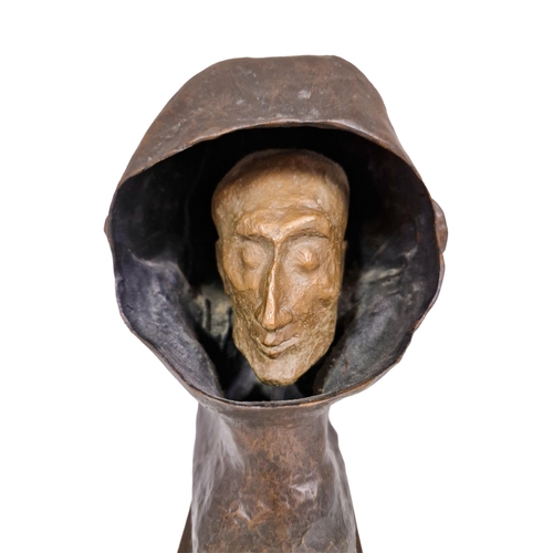 1382 - Michael Ayrton (1921-1975) - 'Captive', double sided bronze bust with a further head fitted in the c... 