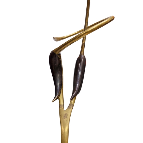 1385 - Attributed to Boris Lovet-Lorski (1894-1973, American) Entined Cranes, bronze sculpture, H 96cm