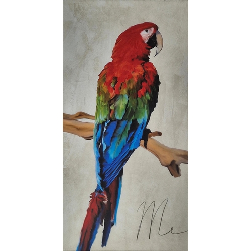 1548 - Teo Rizzardi (20th / 21st century, Italian)  - 'Me & You', parrot portraits, giclee prints, 100 x 50... 