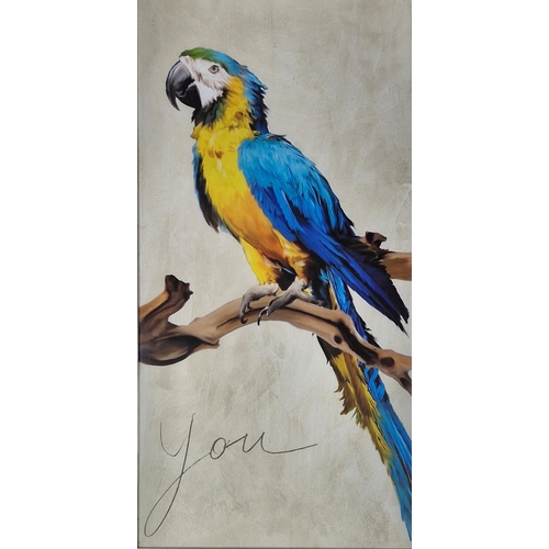 1548 - Teo Rizzardi (20th / 21st century, Italian)  - 'Me & You', parrot portraits, giclee prints, 100 x 50... 