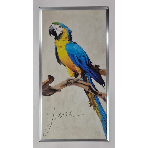 1548 - Teo Rizzardi (20th / 21st century, Italian)  - 'Me & You', parrot portraits, giclee prints, 100 x 50... 