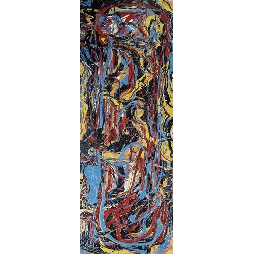 1550 - Mel Beacham (b. 1939) - Abstract, signed verso, work on board, 150 x 54cm