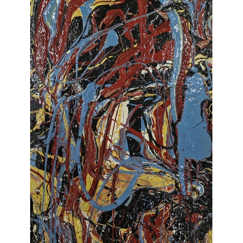 1550 - Mel Beacham (b. 1939) - Abstract, signed verso, work on board, 150 x 54cm