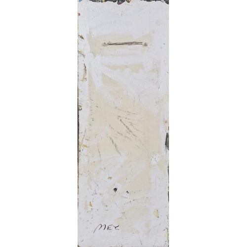 1550 - Mel Beacham (b. 1939) - Abstract, signed verso, work on board, 150 x 54cm