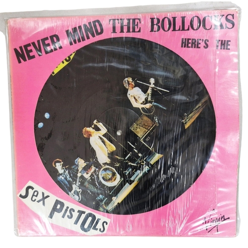 328 - Sex Pistols, Never Mind The Bollocks picture disc, complete with original Virgin records cover, viny... 