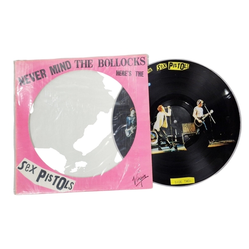 328 - Sex Pistols, Never Mind The Bollocks picture disc, complete with original Virgin records cover, viny... 