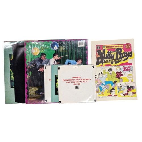 386 - Collection of Madness vinyl - Madness promotional only 'The Ghost Train', Our House U.S.A issue and ... 