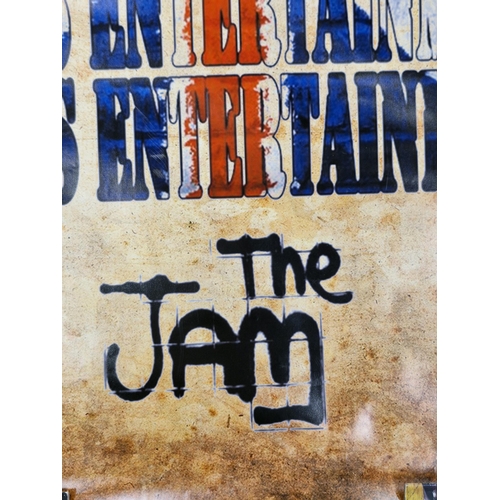 201 - The Jam wall poster for That's Entertainment, 93cm x 60cm, unframed