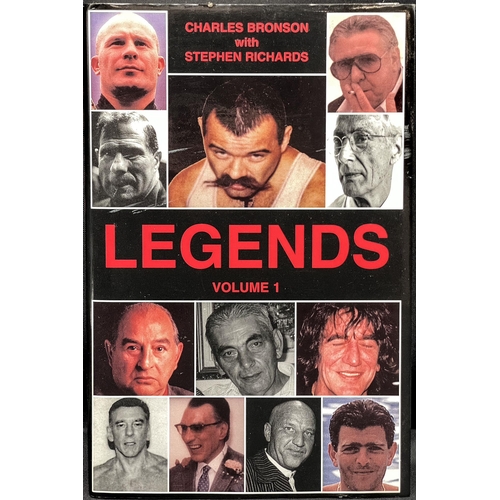 452 - Charles Bronson - Legends Volume 1 by Charles Bronson with Stephen Richards, signed by both with mes... 