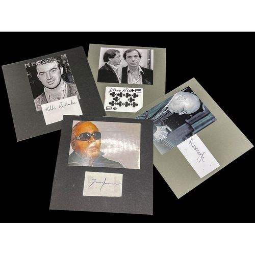 465 - Mixed Gangster Lot - 'Mad' Frankie Fraser signed cut throat razor and 'Million Dollar' note, Goodfel... 