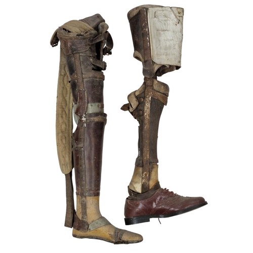 1630 - Two Victorian leather prosthetic legs