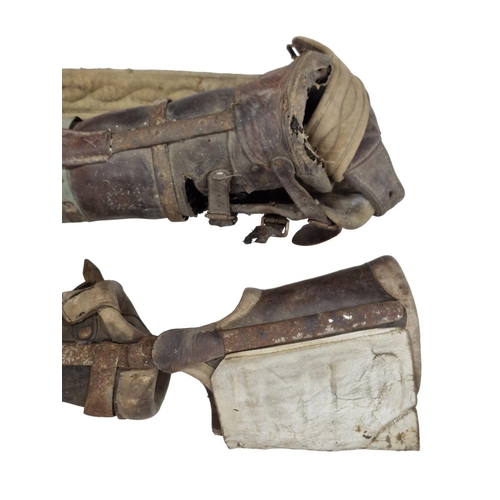 1630 - Two Victorian leather prosthetic legs