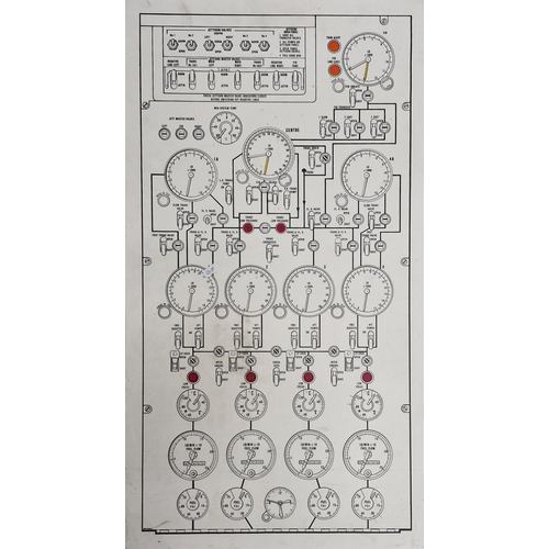 575 - Quantity of vintage airplane aviation control panel wooden boards, largest 86cm x 46cm (6)