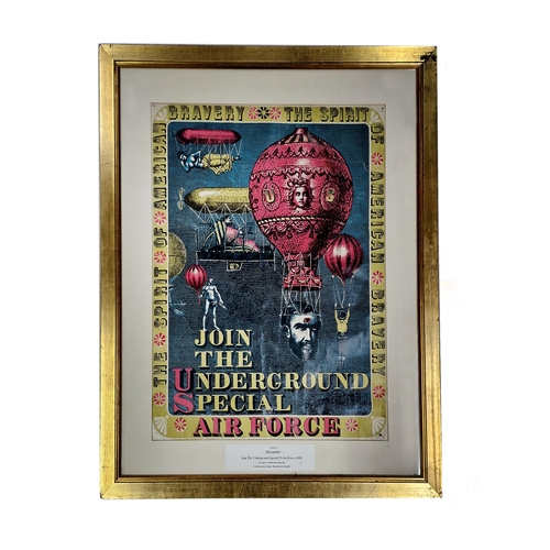 579 - Join The Underground Special Airforce poster, designed by Alexander and printed by Verkebke Reproduk... 