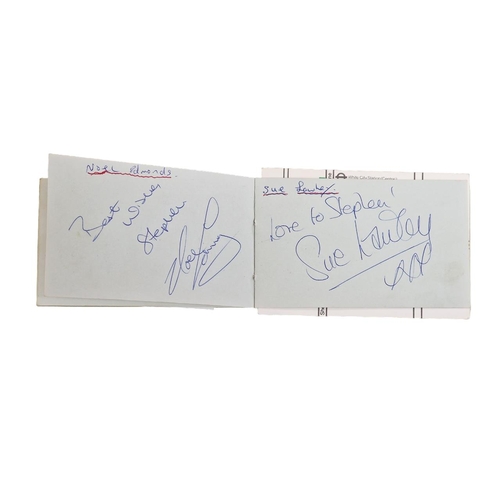 437 - Late 1970s Autograph album, full of UK and international celebrities and people of note of the time ... 