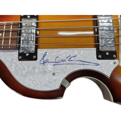 152 - The Beatles - Paul McCartney - autographed Hofner Hi-Series B-Bass violin bass guitar
*Acquired by t... 