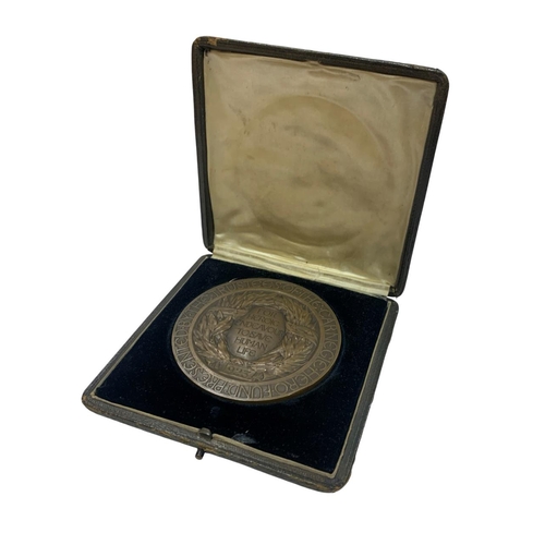 161 - The Carnegie Medal of Philanthropy, inscribed 'Charles R. Woods, Liverpool, 28th June 1923', to incl... 