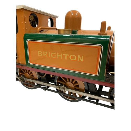 511 - Exceptional museum quality scratch built steam locomotive train, featuring the London, Brighton & So... 