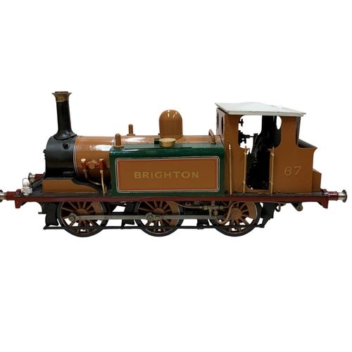 511 - Exceptional museum quality scratch built steam locomotive train, featuring the London, Brighton & So... 