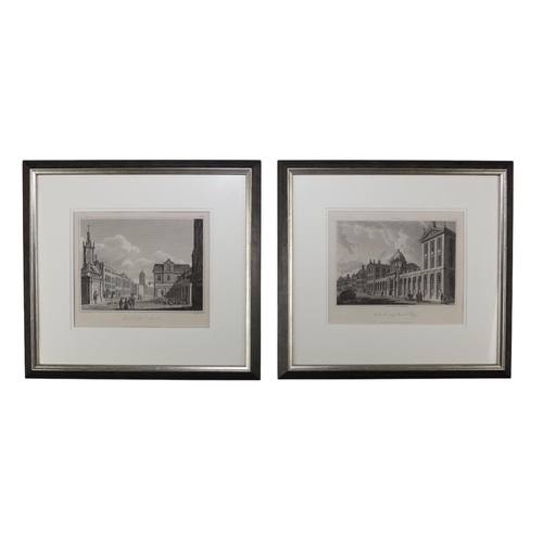 1503 - Pair of Oxford street copper engravings, taken from the 1819 Oxonia Antiqua Restaurata by Joseph Ske... 