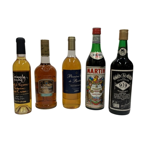 534 - Alcohol - mixed quantity of alcohol to include Martini, Irish Cream Liquor, Scotch Whisky and Cuban ... 