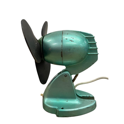 539 - Unusual G.E.C desktop bullet fan, H 23cm