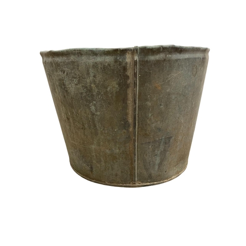 463 - Mixed quantity of antique metalware to include lion claw footed brass coal bucket, barreled copper c... 