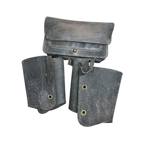 229 - Quantity of WWI period British Army Sam Browne leather belts, holster, gaiters, etc.