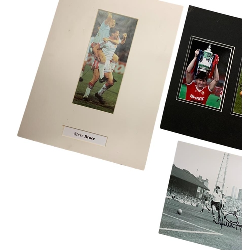 626 - Football - Collection of football autographs mounted on card to include David Beckham, Stanley Matth... 