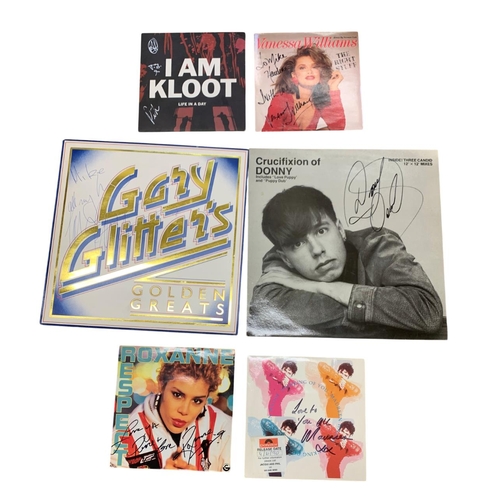 639 - Quantity of signed mix genre vinyl to include I Am Kloot, Three Dog Night, Don Johnson, Loudon Wainw... 