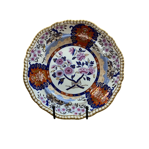 332 - Collection of 19th century Spode Imperial hand painted Imari pattern plates, stamped to reverse, D 2... 