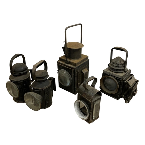 512 - Quantity of vintage railway lanterns to include G. Polkey British Rail and BR(M)M examples, largest ... 