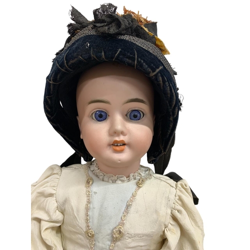 526 - Early 20th Century Armand Marseille bisque headed doll, clothed, with sleeping eyes, open mouth show... 