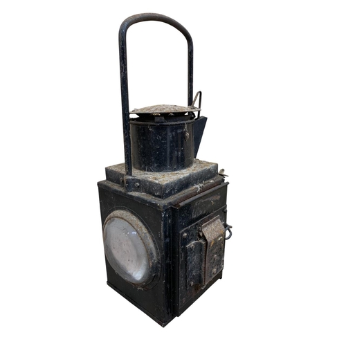 515 - Quantity of vintage railway lanterns to include Welch patent and Eastgate & Sons military example, l... 