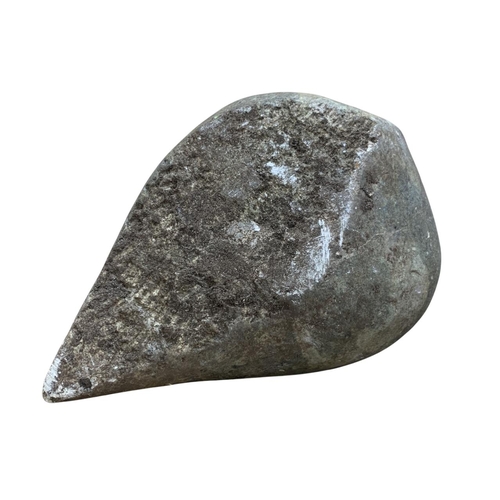 579 - Primative Inuit stone carving of bird, H 22cm