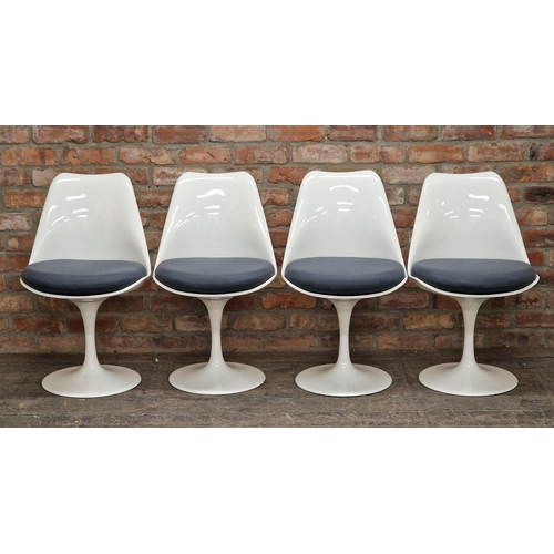 1279 - Rudi Bonzanini - Set of four mid century 'Tulip' chairs, H 79cm (4)