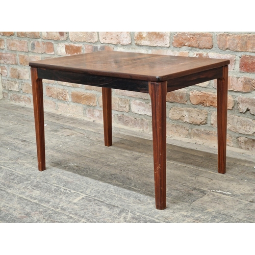 1316 - Alberts Tibro - Swedish mid-century rosewood side table, H 45cm x W 65cm x D 45cm