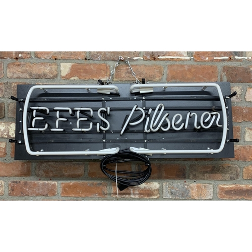 1047 - Advertising - 'Efes Pilsner' neon wall hanging sign, 95cm x 33cm