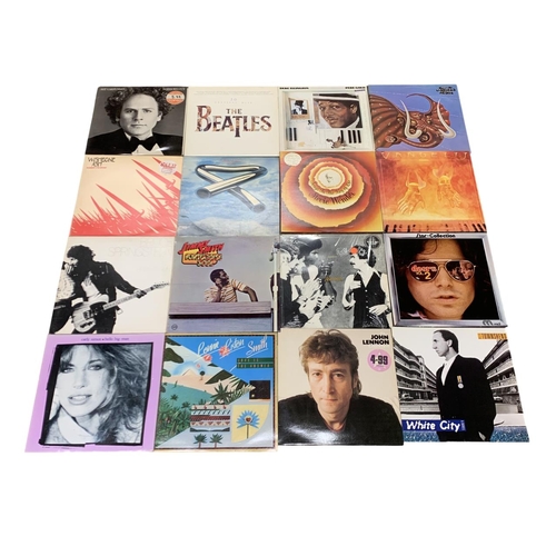 586 - Collection of mixed genre vinyl to include Queen, John Lennon, Duran Duran, The Beatles, Osibisa, El... 