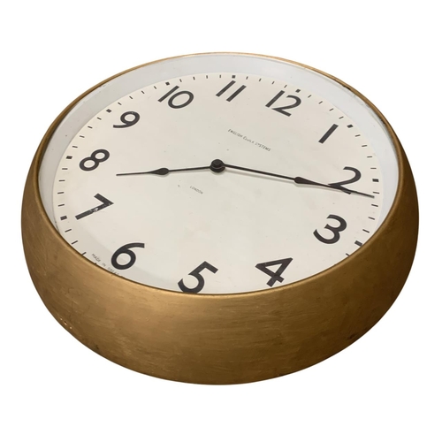 206 - Large 'English Clock Systems' wall clock, D 46cm