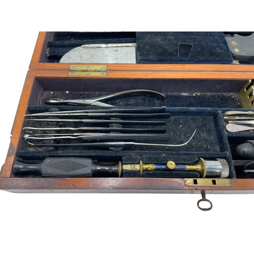 227 - Zulu Interest - mahogany cased surgeons kit belonging to James Henry Reynolds VC (1844-1932), used d... 