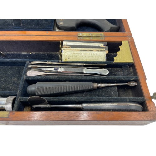 227 - Zulu Interest - mahogany cased surgeons kit belonging to James Henry Reynolds VC (1844-1932), used d... 