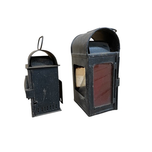 518 - Quantity of vintage railway lanterns to include C&M Polkey and Lucas examples, largest H 33cm (10)