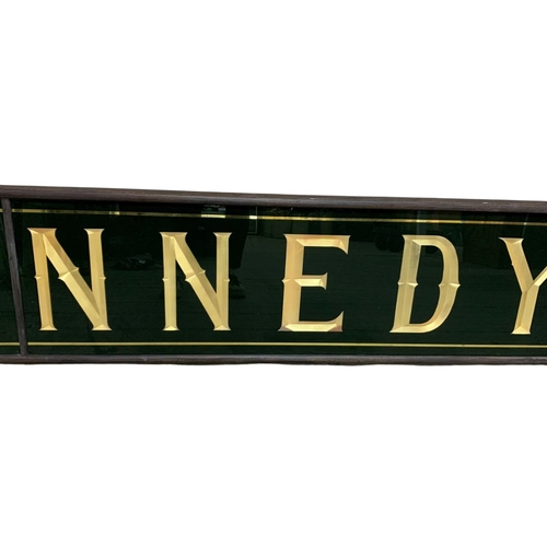 1061 - Original Brilliant Signs Co 'Kennedy 18a' shop front sign, reclaimed from one of the famous Kennedy'... 