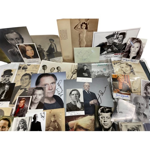 642 - Very large quantity of vintage and antique signatures and autographs, an assortment of TV, film, spo... 