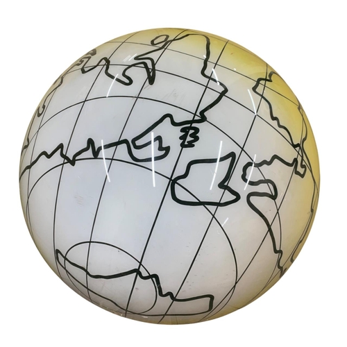 660 - James Bond interest - resin half globe prop from the 1979 Moonraker film, used as part of Drax's spa... 