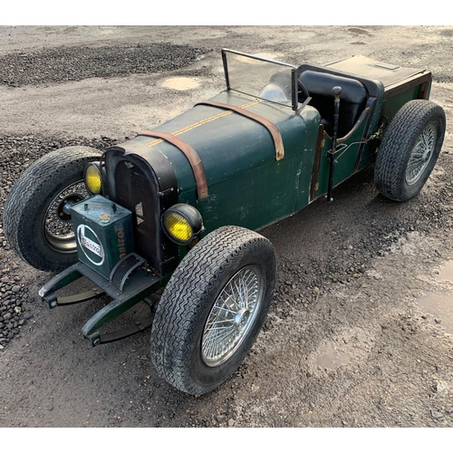 1007 - Bespoke homage to the Bentley Blower, three quarter size scratch built by a family in Somerset, 1960... 