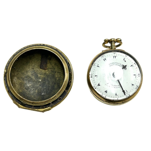 17 - Markwich Markham of London - Georgian cased Ottoman pocket watch for the Turkish market, inlaid tort... 