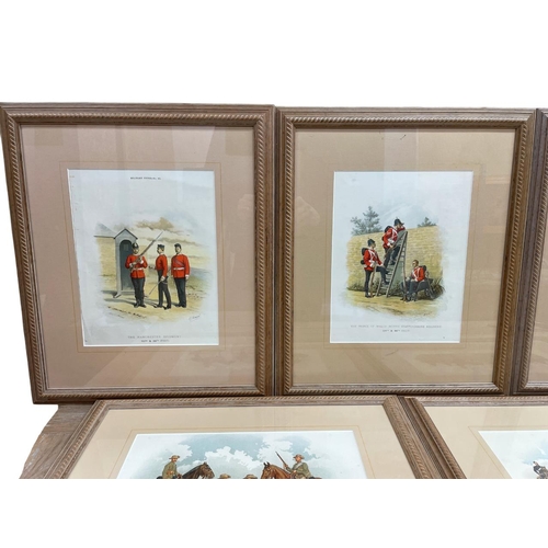 238 - Richard Simkin (1850-1926) mixed quantity of regimental military prints, by J.J Kelliher & Co, large... 