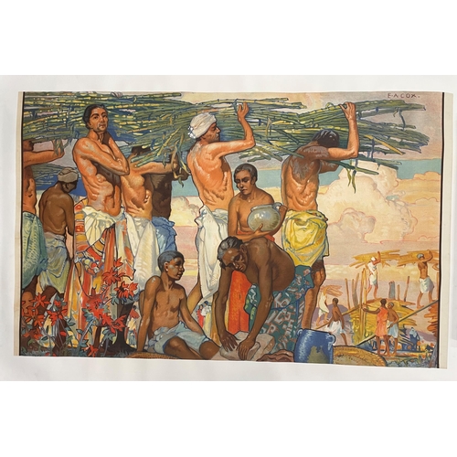 1609 - Elijah Albert Cox (1876–1955) 'The Empire's Sugar Cane, produced for The Empire Marketing Board, lit... 